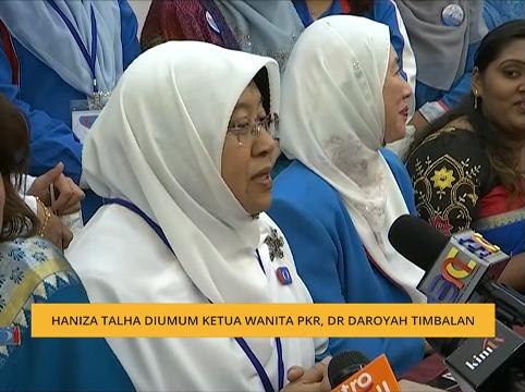 Haniza Talha diumum Ketua Wanita PKR, Dr Daroyah Timbalan
