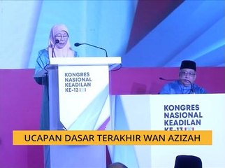 Ucapan dasar terakhir Wan Azizah