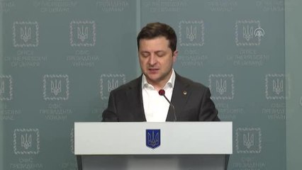 Ukrayna Devlet Başkanı Zelenskiy'in basın toplantısı