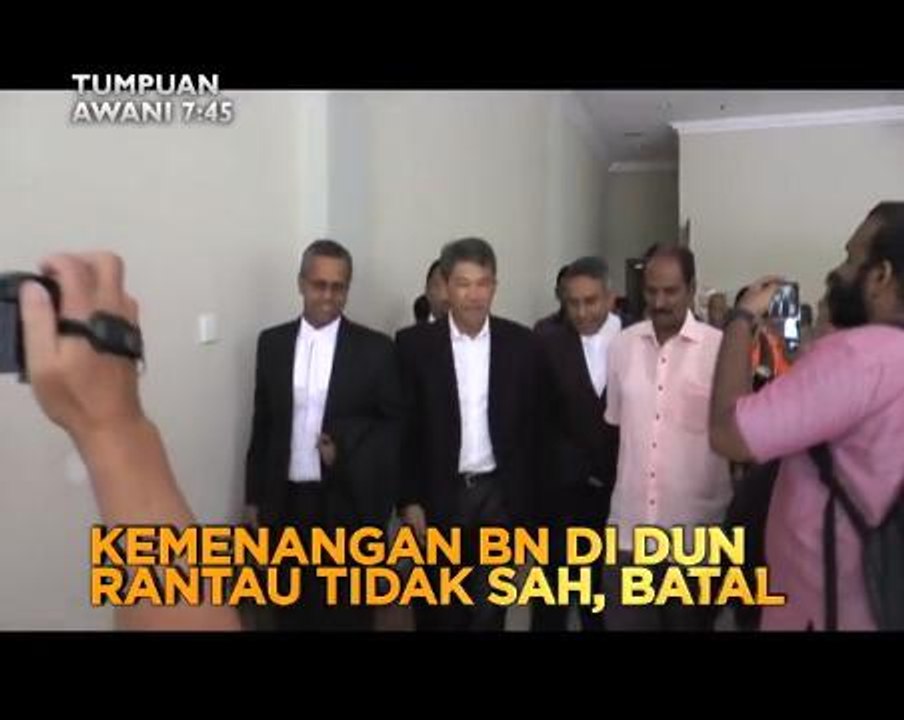 Tumpuan AWANI 7:45: Kemenangan BN di DUN Rantau tidak sah, batal, kepimpinan baharu PKR & KDNK suku ketiga lebih rendah