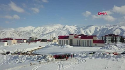 BİTLİS'TE 100 KİŞİYLE ÇIĞ TATBİKATI YAPILDI