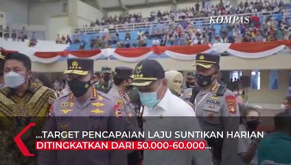 Kapolri Tinjau Pelaksanaan Akselerasi Vaksinasi di Sumatera Selatan