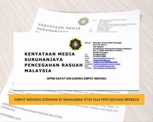 Empat individu didakwa di mahkamah atas dua pertuduhan berbeza