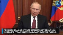 Putin amenaza a la OTAN: “Si intentáis detenernos os enfrentaréis a unas consecuencias históricas”