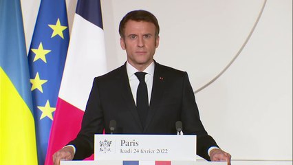 Conflit Russie-Ukraine : la réaction d'Emmanuel Macron