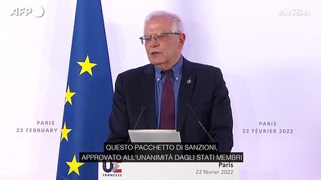 Ucraina, Borrell: Le sanzioni faranno molto male alla Russia