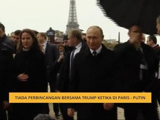 Tiada perbincangan bersama Trump ketika di Paris - Putin