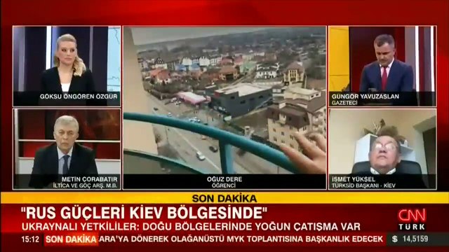 Canlı yayında Kiev'e bombardıman!
