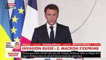 Opération militaire en Ukraine - Revoir l'allocution du Président Emmanuel Macron  aux Français: 