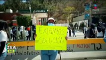 Normalistas realizan bloqueos en la autopista del Sol