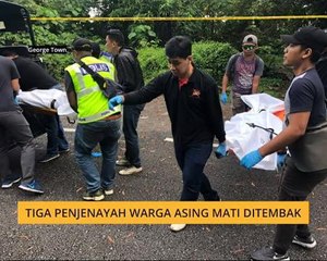 Tiga penjenayah warga asing mati ditembak