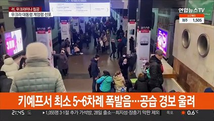 키예프 공습 사이렌에 패닉…교민 "피란행렬로 도로 막혀"