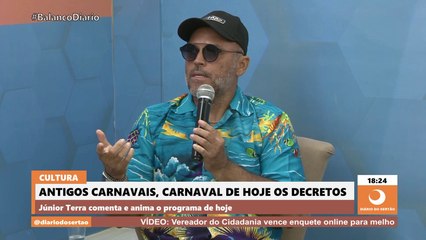 Músico fala sobre os carnavais de antigamente