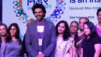 Kartik Aaryan Attends The Event To Salute The Spirit Of Cancer Fighters