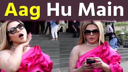 Rakhi Sawant arrives at Theatre in Kim Kardashian look to book 'Gangubai Kathiawadi' tickets