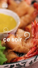 Croustillants de gambas, sauce agrumes