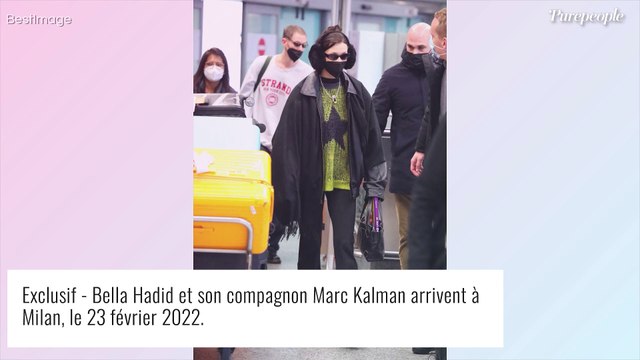 Bella Hadid : Amoureuse tactile avec son chéri Marc Kalman, qui la suit à la Fashion Week