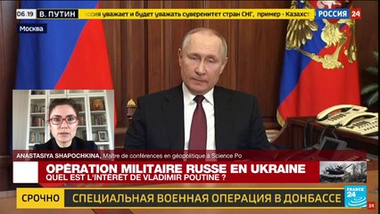Opération militaire russe en Ukraine : quel est l'intérêt de Vladimir Poutine ?