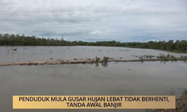 AWANI - Terengganu: Penduduk mula gusar hujan lebat tidak berhenti, tanda awal banjir