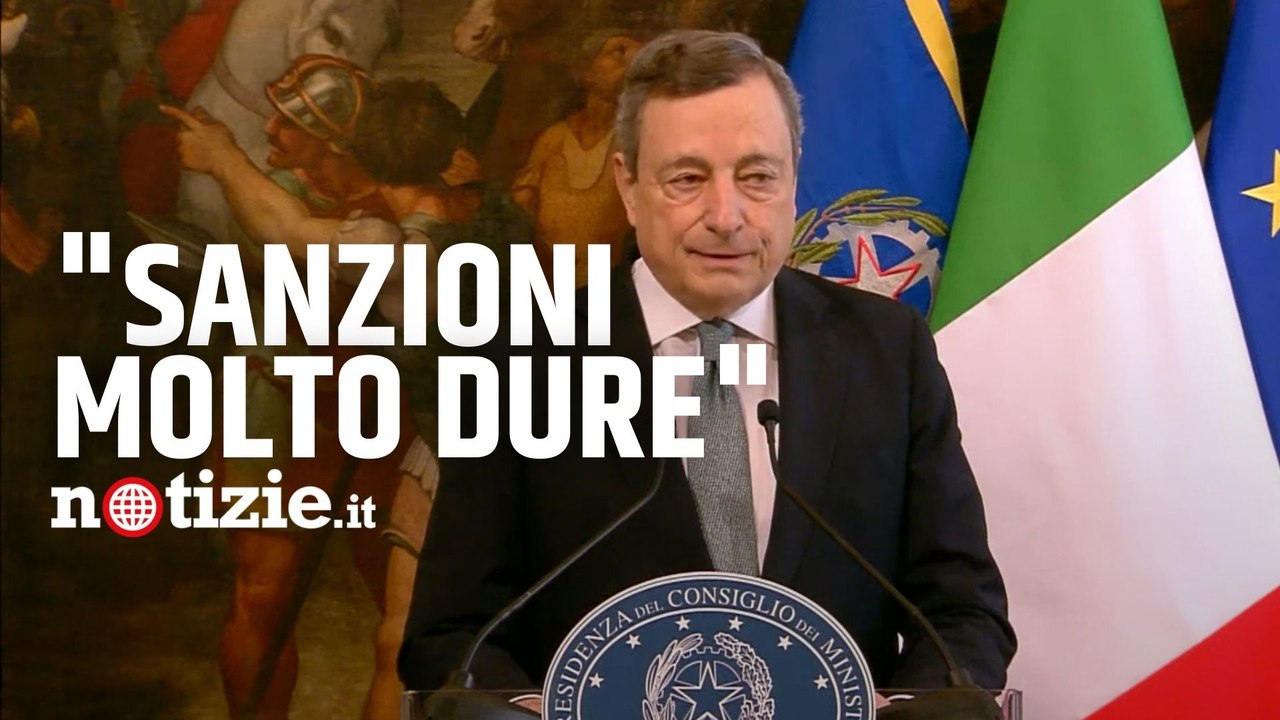 Guerra Russia Ucraina, Draghi ammonisce Putin: "Pronte sanzioni molto dure"