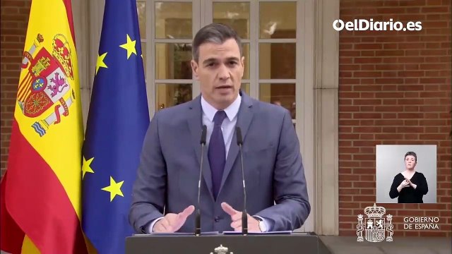Pedro Sánchez: Pedimos a Putin que ponga fin de inmediato a las hostilidades, que revoque el reconocimiento de la independencia de los territorios de Ucrania y que cumpla sus compromisos en los tratados de Minsk
