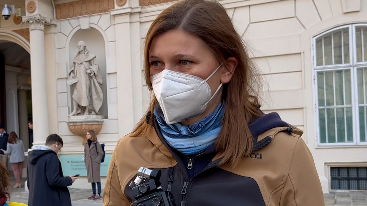 Ukraine-Kundgebung in Wien: 'Man fühlt sich hilflos'