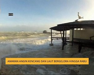 Amaran angin kencang dan laut bergelora hingga Rabu