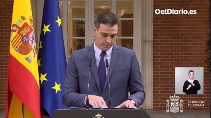 Declaración institucional de Pedro Sánchez por el ataque de Rusia a Ucrania