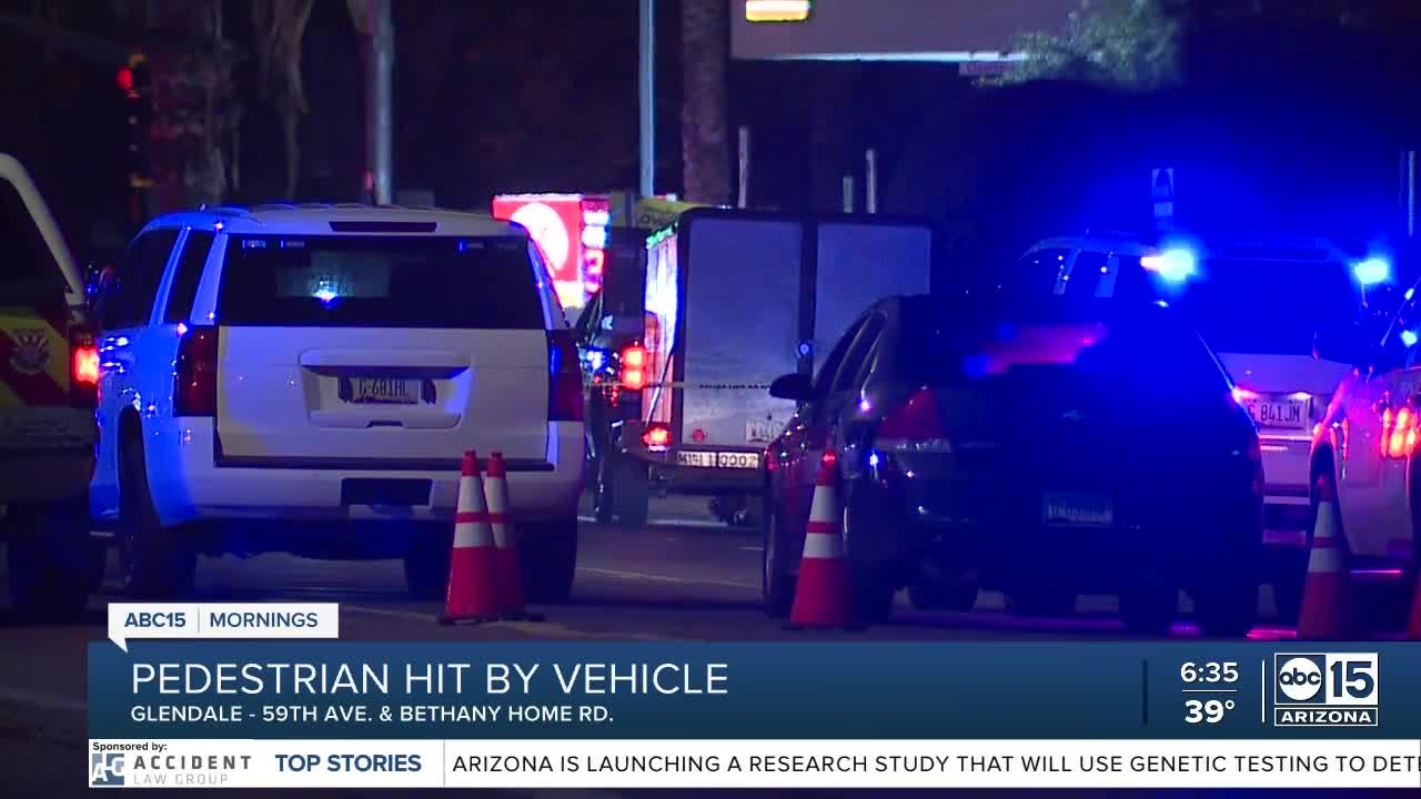 Man hit, killed by vehicle in Glendale