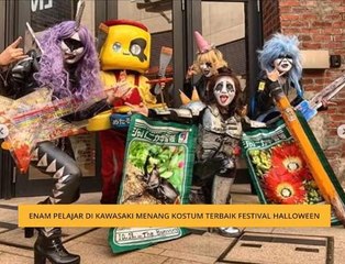 #Bualan 3 Nov: 6 pelajar Kawasaki menang kostum terbaik Festival Hallowen