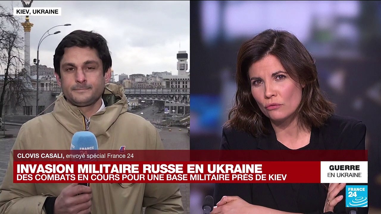 Invasion militaire russe en Ukraine : des combats en cours pour une base militaire près de la capitale