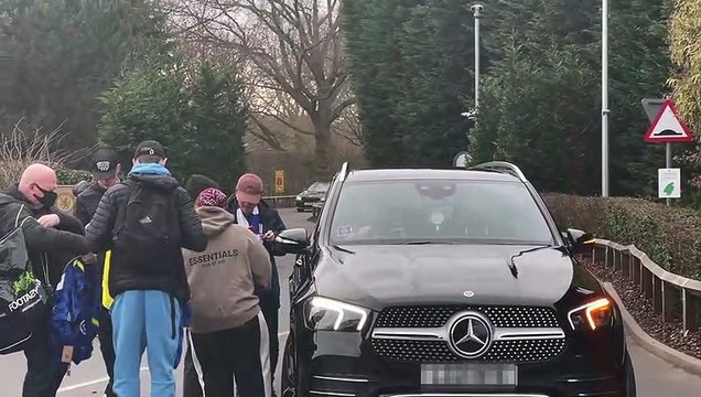 Chelsea captain Cesar Azpilicueta signing autographs at Cobham