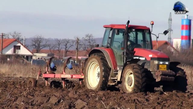 New Holland M135 Fiatagri Hard Plowing _ tractor