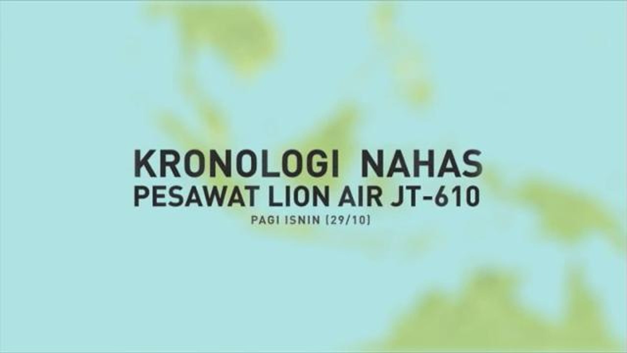 Kronologi nahas pesawat Lion Air JT610