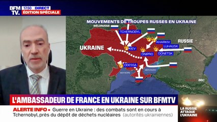 Ambassadeur de France en Ukraine: "Aujourd'hui, ils sont environ 700 [Français], on est contact régulier avec eux"