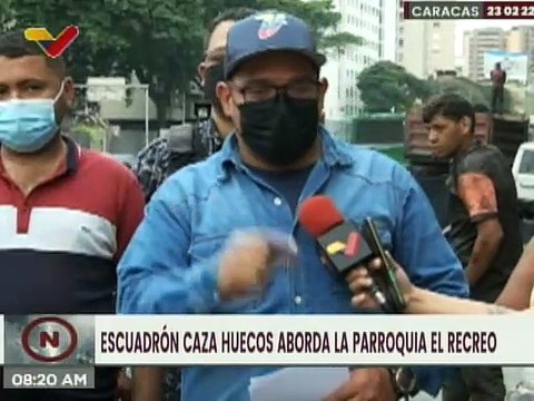 Gobierno de Caracas inspecciona trabajos de rehabilitación vial en la parroquia El Recreo