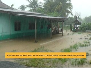 Amaran angin kencang, laut bergelora di enam negeri sehingga Jumaat
