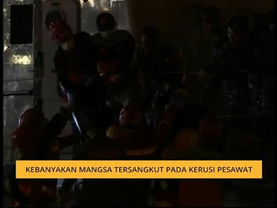 Kebanyakan mangsa tersangkut pada kerusi pesawat