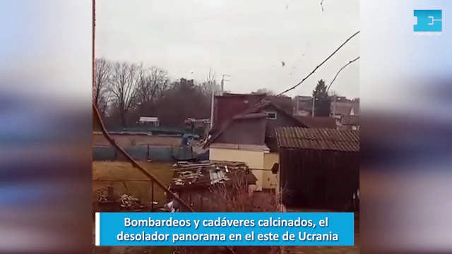 Bombardeos y cadáveres calcinados, el desolador panorama en el este de Ucrania