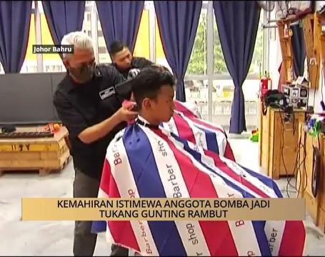 AWANI - Johor: Kemahiran istimewa anggota bomba jadi tukang gunting rambut