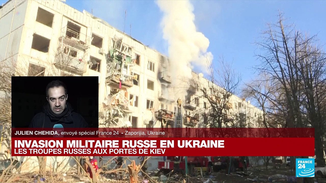 Invasion russe en Ukraine : "jusqu'ic, ce sont surtout des positions militaires qui ont été visées"