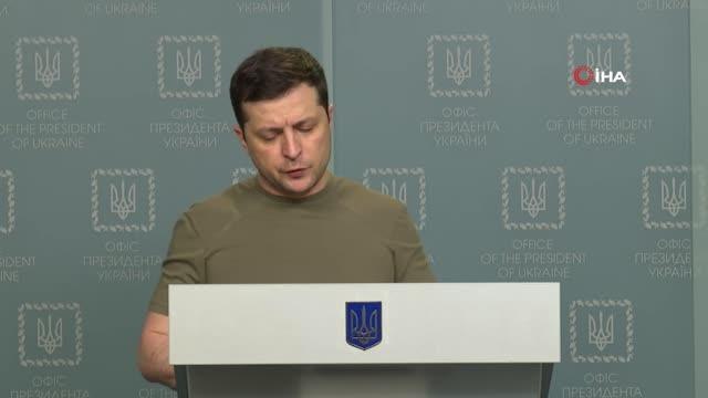 Zelenskiy: Ukrayna'nın savaş yolunu seçmediğini vurguluyoruz Ukrayna barış yoluna geri dönülmesini teklif ediyor