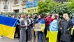 "La Russie n'a rien à faire sur la terre ukrainienne" : des manifestants protestent devant l'ambassade russe à Paris