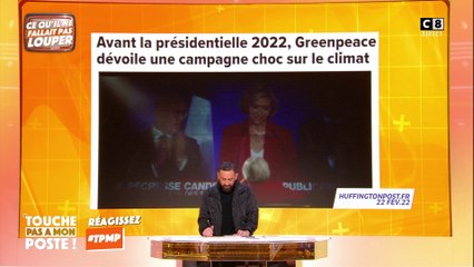 Cyril Hanouna apparaît dans une campagne choc de "Greenpeace" sur le climat