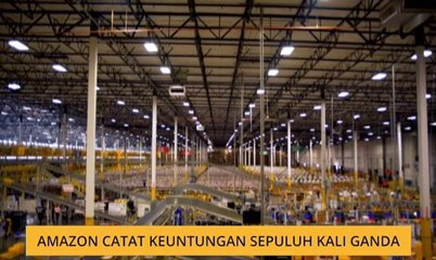 Amazon catat keuntungan sepuluh kali ganda