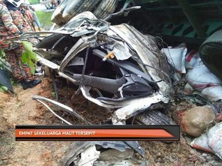 Empat sekeluarga maut tersepit