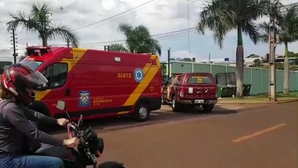 Homem de 33 anos fratura arcos costais em acidente no Bairro Cataratas