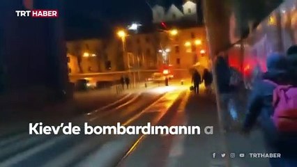 Rusya'nın saldırısının ardından Kiev'de panik anları