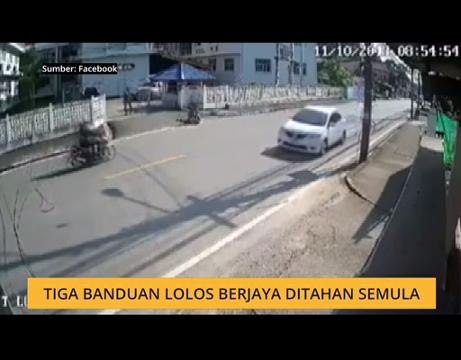 Tiga banduan lolos berjaya ditahan semula