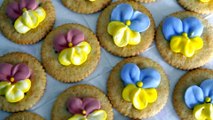 【かわいいメレンゲクッキー】花8パンジー、ビオラの作り方、絞り方/ホワイトデー【Cute Meringue Cookies】Flower8☆Pansies/How to pipe flowers